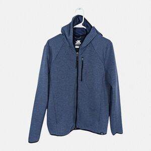 ZeroXposur Hoodie Mens S Blue Full‎ Zip Hooded Activewear